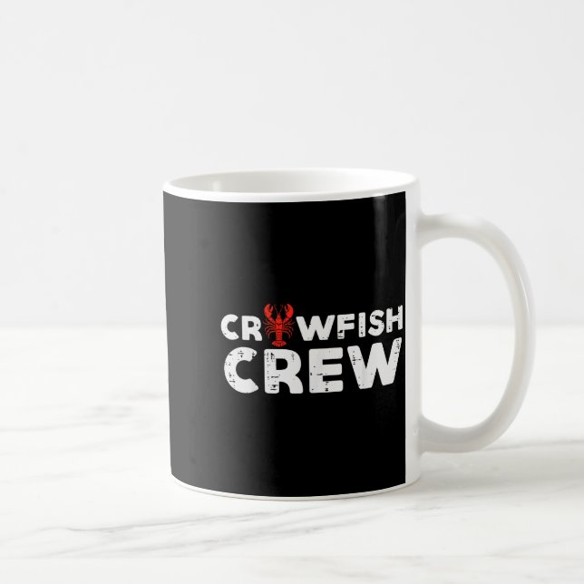 Caneca De Café Crawfish Crew Funny Crayfish Cajun Matching Men Wo (Direita)