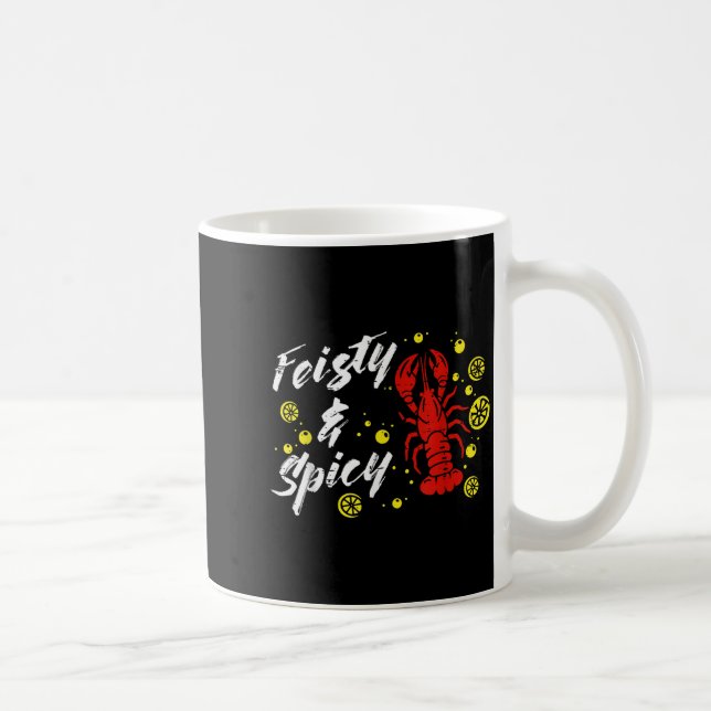 Caneca De Café Crayfish Feisty And Scy Lemons Crawfish Women Men  (Direita)