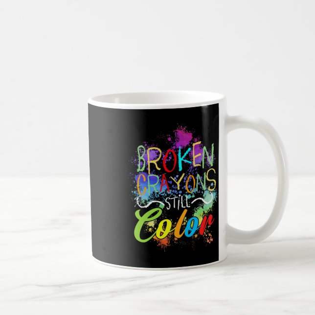 Caneca De Café Crayons ainda tem problemas de saúde mental com au (Direita)