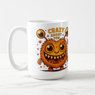 Caneca De Café Crazy About You Monster Love Mug