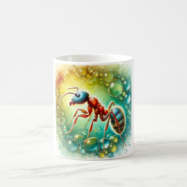 Caneca De Café Crazy Ant 180924AREF139 - Watercolor (Centro)