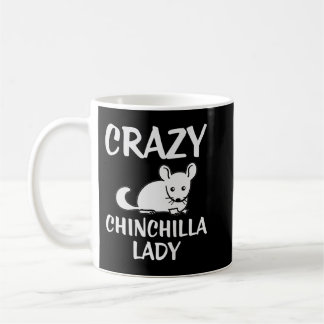 Caneca De Café Crazy Chinchilla Lady Lover Premium