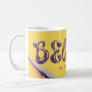 Caneca De Café Crê" Mug de citação motivacional