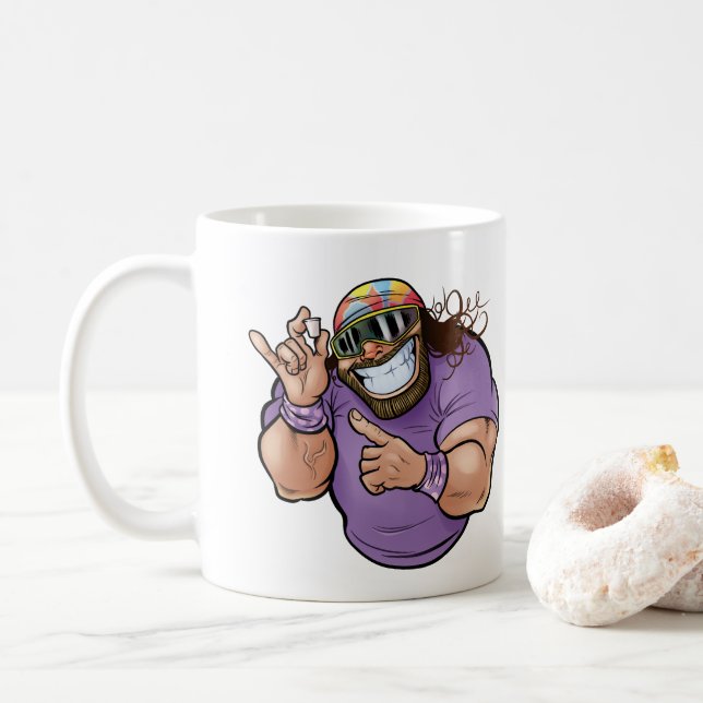 Caneca De Café Cream of the Crop Pro Wrestler (Com Donut)