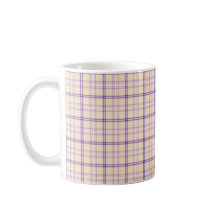 Cream Purple Plaid Classic Pattern Retro