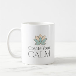 Caneca De Café Create Your Calm Minimal Motivational Mug