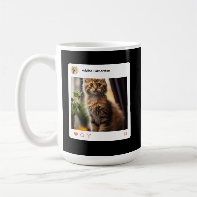 Caneca De Café Create Your Own 15oz Two Tone Coffee Mug (Esquerda)
