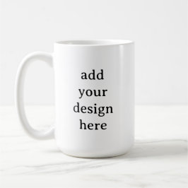 Caneca De Café Create Your Own Simple Custom 15 oz Classic