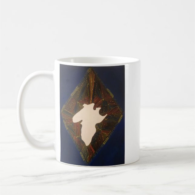 Caneca De Café creation originale tableau sur tasse  (Esquerda)