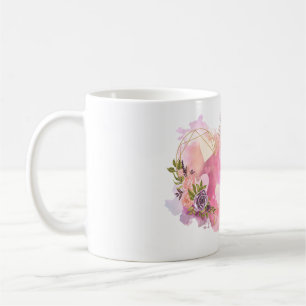 Caneca De Café Creative Heart striped with Water Color Splash