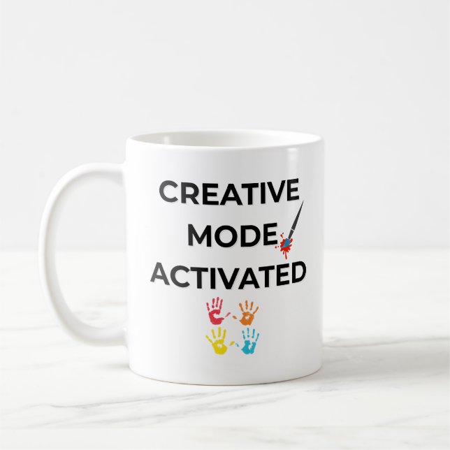 Caneca De Café Creative Mode Activated – Teacher Coffee Mug (Esquerda)