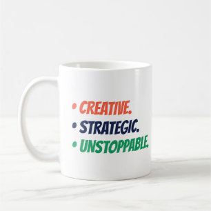 Caneca De Café Creative Strategic Implacável Chefe Babe Gift