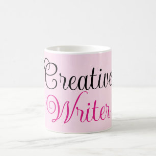 Caneca De Café Creative Writer Pastel Pink