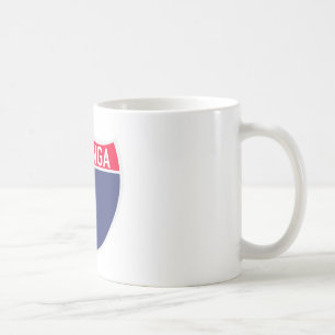 Caneca De Café Creekrat Cartoon Studios Surf Topanga Sign Art