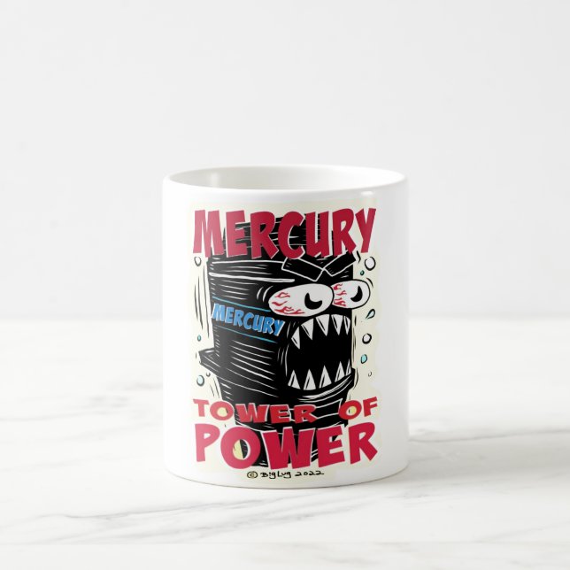 Caneca De Café Creekrat Mercury Tower of Power Cartoon Mug (Centro)