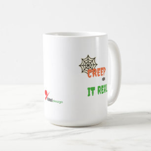 Caneca De Café Creep It Real – Halloween Divertido