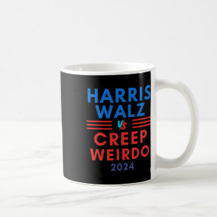 Caneca De Café Creep Vs Harris Waltz Funny Kamala WAlzheimer