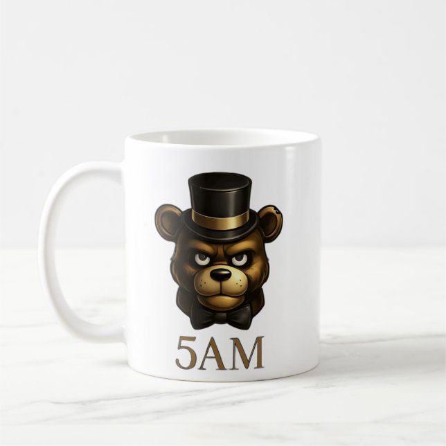 Caneca De Café Creepy Night Animatronic Bear Mug (Esquerda)
