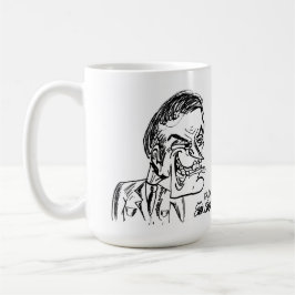Caneca De Café creepy villain cartoon art