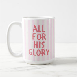 Caneca De Café Crença Cristã Listra Rosa Fofo Citação da Bíblia