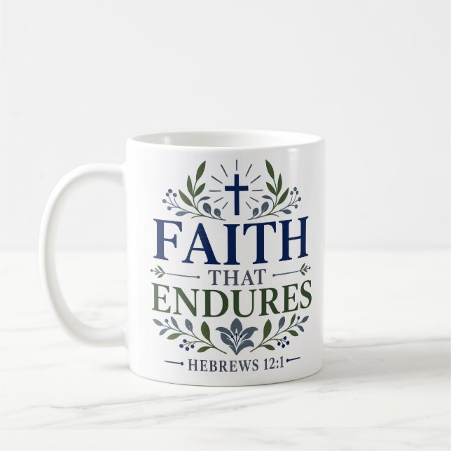 Caneca De Café Crença Que Persevera Citação de Encorajamento Espi (Esquerda)