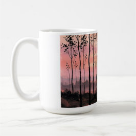 Caneca de Café Crepuscular Rosa Estética – Inspira
