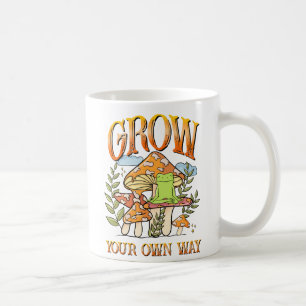 Caneca De Café "Cresça do seu jeito" Meditação de Sapo e Cogume