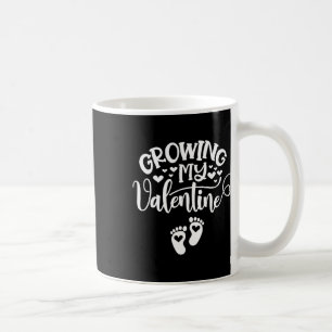 Caneca De Café Crescendo Minha Gravidez de Valentine Grávida Nova