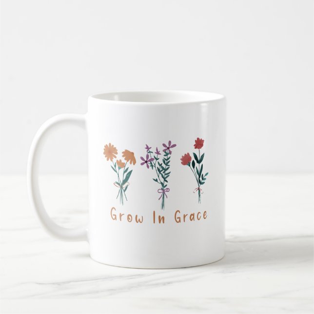 Caneca De Café Crescer em Grace Christian Mug (Esquerda)