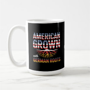 Caneca De Café Crescido Americano com Raízes Alemãs Presente Orgu