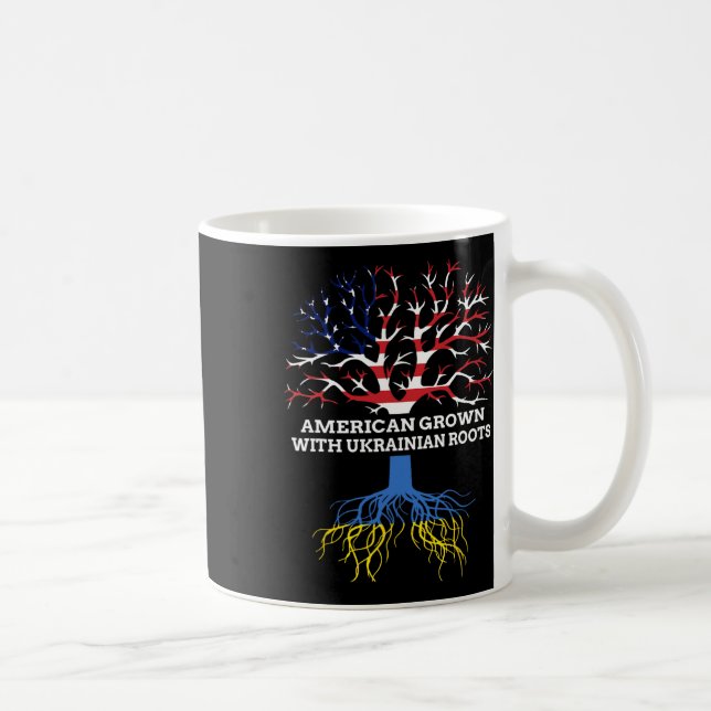 Caneca De Café Crescido Americano Com Raízes Ucranianas  (Direita)