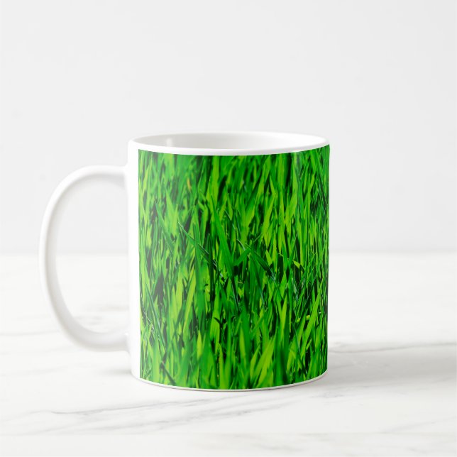 Caneca De Café Crescimento do campo de erva (Esquerda)