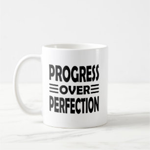 Caneca De Café Crescimento em Perfeição Motivação do Progresso