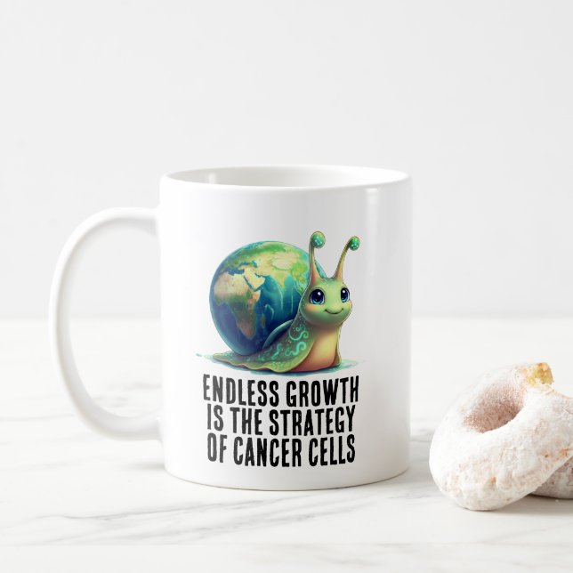 Caneca De Café Crescimento Sem Fim é Estratégia das Células de Câ (Com Donut)