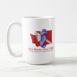 Caneca De Café Crest Crest Cresta Submarino Cavalo do Mar