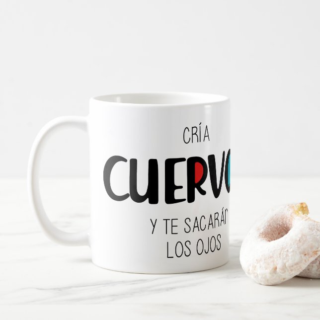 Caneca De Café Cria corvos (Com Donut)