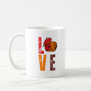 Caneca De Café Criação de Frangos - Amante de Galinha Galo Criado