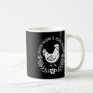 Caneca De Café Criação de Galinhas & Jesus Cristo
