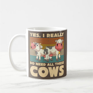 Caneca De Café Criação De Vacas De Viver Fogueira Engraçada Farma