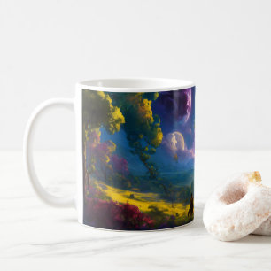 Caneca De Café Criação do Mundo - Arte Infantil Encantadora