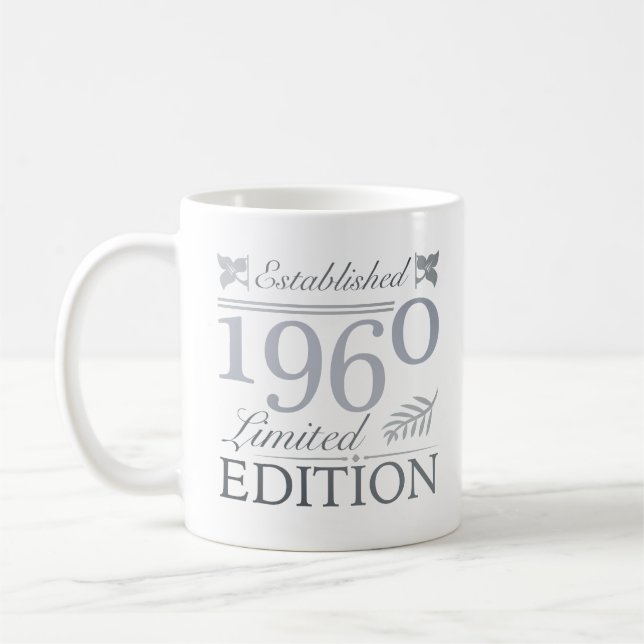Caneca De Café Criado em 1960 60º Aniversário (Esquerda)