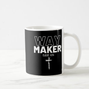 Caneca De Café Criador de Caminhos Isaías 42_16 Camiseta Cristã P