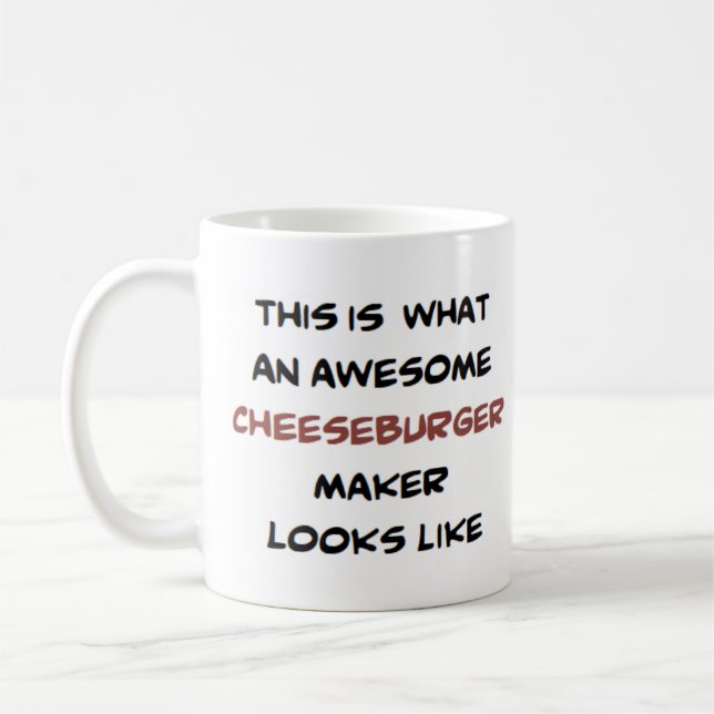 Caneca De Café criador de cheeseburger, incrível (Esquerda)