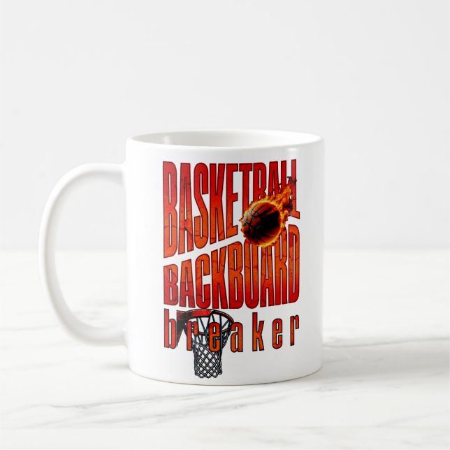 Caneca De Café Criador de fundos de basquete (Esquerda)