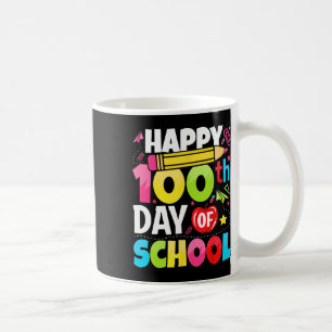 Caneca De Café Criança 100 Dias Mais Inteligente 100 Dia Do Arco-