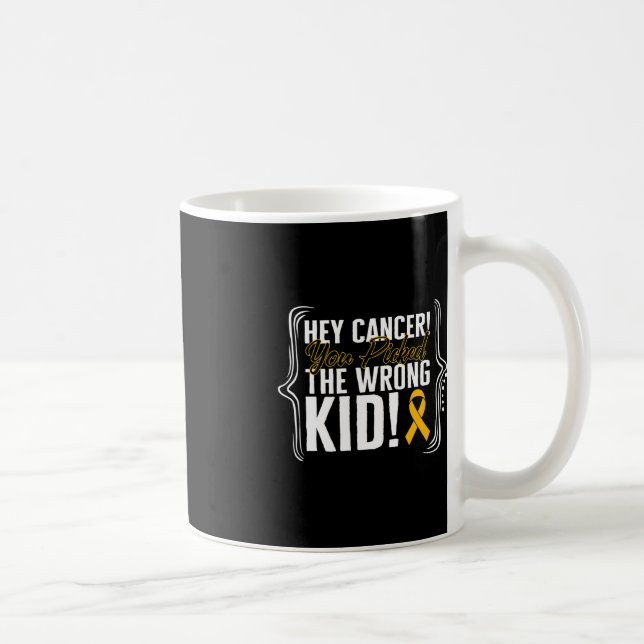 Caneca De Café Criança Cancer Sensibilização Criança Guerreiro Fi (Direita)