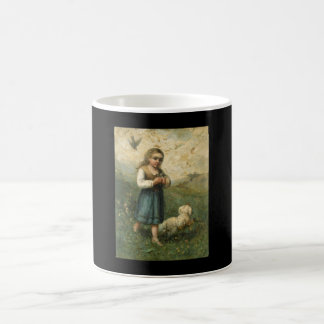 Caneca De Café Criança com Aves e Cão - Edward Banister
