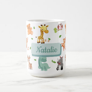 Caneca De Café Criança de Cartoon Animal Bonito