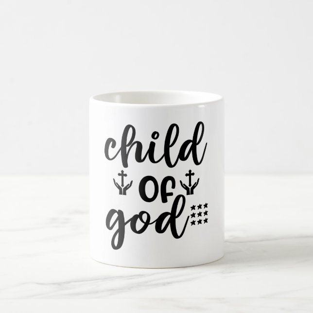 Caneca De Café Criança de Deus Clássico Mug (Centro)
