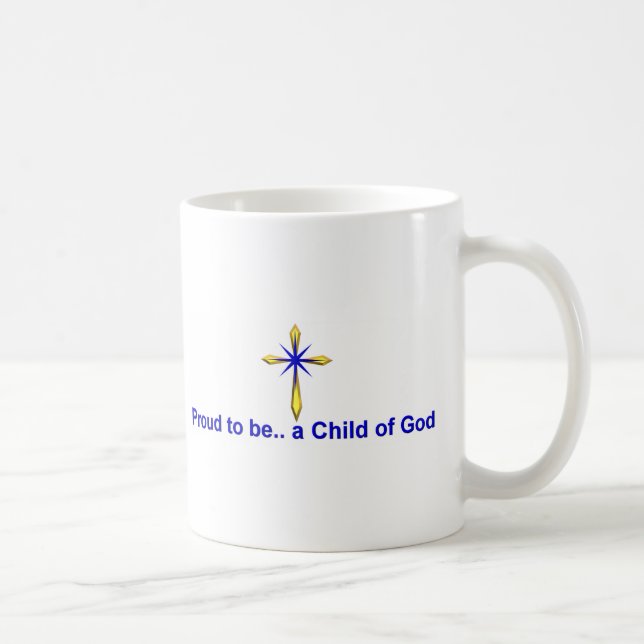 Caneca De Café Criança de Deus cristão (Direita)